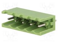 Pluggable terminal block; Contacts ph: 5mm; ways: 5; straight 