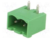 Pluggable terminal block; Contacts ph: 5.08mm; ways: 2; socket 