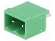 Pluggable terminal block; Contacts ph: 5.08mm; ways: 2; straight 