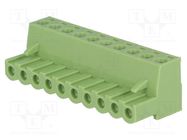 Pluggable terminal block; 5mm; ways: 10; straight; plug; female XINYA