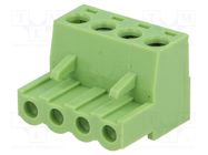 Pluggable terminal block; 5.08mm; ways: 4; straight; plug; female XINYA