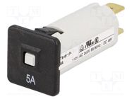 Circuit breaker; 240VAC; 48VDC; 5A; SPST; Poles: 1; Ø16mm; 1.5kV 