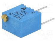 Potentiometer: mounting; multiturn; 50kΩ; 250mW; ±10%; linear; THT VISHAY