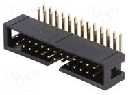 Connector: IDC; socket; male; PIN: 26; angled 90°; THT; gold-plated Amphenol Communications Solutions