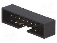 Connector: IDC; socket; male; PIN: 14; straight; THT; 2mm; 2x7; black AMPHENOL COMMUNICATIONS SOLUTIONS