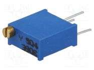 Potentiometer: mounting; multiturn; 500kΩ; 500mW; THT; ±10%; linear SR PASSIVES