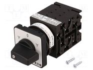 Switch: reversing star-delta cam switch; Stabl.pos: 5; 20A; 6.5kW 