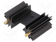 Heatsink: extruded; SOT32,TO220,TO3P; black; L: 25.4mm; 14K/W FISCHER ELEKTRONIK