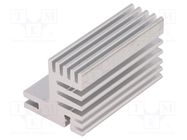 Heatsink: extruded; TO220; natural; L: 50mm; W: 30mm; H: 31mm; 7.8K/W 