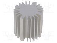 Heatsink; LED; Ø: 50mm; H: 50mm FISCHER ELEKTRONIK