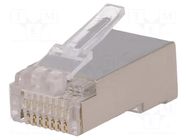 Connector: RJ45; plug; PIN: 8; shielded; Layout: 8p8c; for cable NINIGI