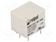 Relay: electromagnetic; SPDT; Ucoil: 5VDC; 15A; 10A/240VAC; RM50 RELPOL