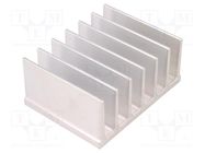 Heatsink: extruded; grilled; L: 60mm; W: 78mm; H: 35mm; aluminium; raw STONECOLD