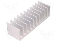 Heatsink: extruded; grilled; L: 40mm; W: 124mm; H: 35mm; aluminium STONECOLD