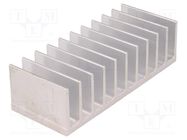 Heatsink: extruded; grilled; L: 50mm; W: 124mm; H: 35mm; aluminium STONECOLD