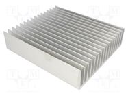 Heatsink: extruded; grilled; L: 220mm; W: 190.5mm; H: 50mm; aluminium STONECOLD