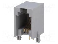 Connector: RJ9; socket; PIN: 4; Contacts: phosphor bronze; 4p4c; THT NINIGI