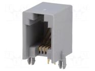 Connector: RJ9; socket; PIN: 4; Contacts: phosphor bronze; THT; 10mm NINIGI