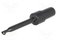 Clip-on probe; hook type; 3A; 60VDC; black; Grip capac: max.1.7mm SCI