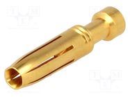 Contact; female; copper alloy; gold-plated; 1.5mm2; 16AWG; crimped HARTING