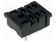 Socket; PIN: 8; 15A; 250VAC; H: 12mm; W: 22mm; PCB; for PCB; -25÷55°C OMRON