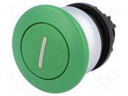 Switch: push-button; 22mm; Stabl.pos: 1; green; none; IP67; mushroom EATON ELECTRIC