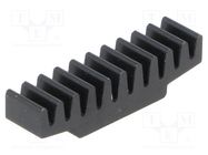 Heatsink: extruded; black; L: 7mm; W: 30mm; H: 7.5mm; 33K/W; aluminium FISCHER ELEKTRONIK