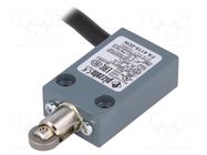 Limit switch; pusher with parallel roller; NO + NC; 10A; cables PIZZATO ELETTRICA