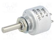 Potentiometer: shaft; single turn; 4.7kΩ; 1W; ±20%; 4mm; linear; THT TELPOD