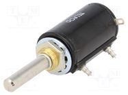 Potentiometer: shaft; multiturn; 4.7kΩ; 0.75W; ±5%; 6mm; wirewound TELPOD