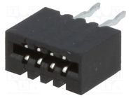 Connector: FFC/FPC; straight; PIN: 4; Non-ZIF; THT; tinned; 20mΩ CONNFLY