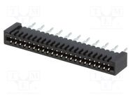 Connector: FFC/FPC; straight; PIN: 22; Non-ZIF; THT; tinned; 20mΩ 