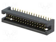 Connector: IDC; socket; male; PIN: 34; straight; SMT; gold flash CONNFLY