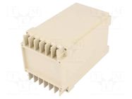 Enclosure: for DIN rail mounting; Y: 70mm; X: 65mm; Z: 112.6mm; ABS COMBIPLAST