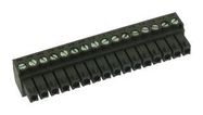 TERMINAL BLOCK, PLUGGABLE, 16WAY, 16AWG