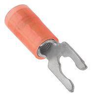 SPADE TONGUE TERMINAL, M3, RED, 22-18AWG