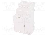 Enclosure: for DIN rail mounting; Y: 90mm; X: 35mm; Z: 65mm; grey KRADEX