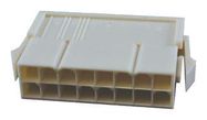 CONNECTOR HOUSING, PLUG, 16POS, 4.2MM