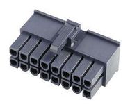 CONNECTOR HOUSING, RCPT, 16POS, 4.2MM