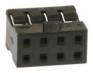 CONNECTOR HOUSING, RCPT, 8POS, 2MM