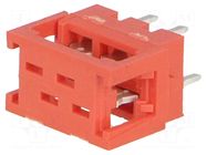 Connector: Micro-MaTch; adapter; PIN: 4; IDC,THT; 2x2; bulk; 1.27mm TE Connectivity