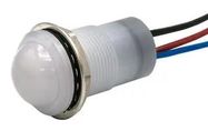 PANEL INDICATOR, RED/BLU, 17.46MM, 30VDC