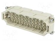 Connector: HDC; contact insert; male; 16A; 500V; Han® EE; PIN: 46 HARTING