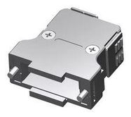 D SUB BACKSHELL, 90/180DEG, DA, ABS/PC