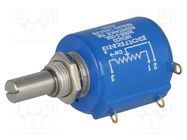 Potentiometer: shaft; 10kΩ; 2W; ±3%; 6.35mm; linear; wirewound; IP65 BOURNS