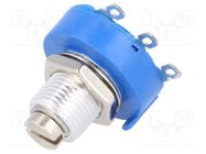 Potentiometer: shaft; single turn; 10kΩ; 2W; ±10%; 6.35mm; linear BOURNS