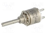 Potentiometer: shaft; single turn; 5kΩ; 1W; ±10%; 3.18mm; linear BOURNS