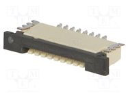 Connector: FFC/FPC; horizontal; PIN: 8; top contacts,ZIF; SMT; 200V TE Connectivity