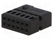 Connector housing; plug; Quadlock 12pin; black 4CARMEDIA