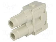 Connector: HDC; module; female; 70A; 1000V; Han-Modular®; PIN: 2 HARTING